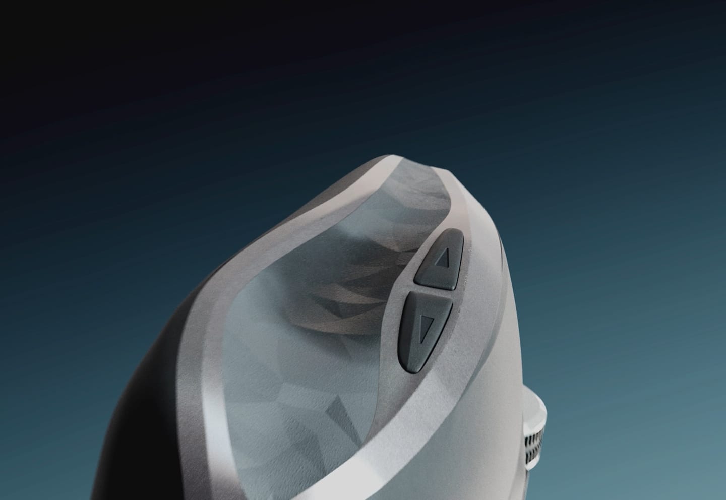 Logitech MX Anywhere 2S, three-quarter view on a dark ground